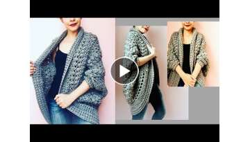 Suéter a crochet para mujer muy fácil ¡Paso a paso! English subtitles
